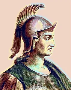 Theodoric the Great, Flavius Theodericus Rex, ca 454-526, king of the Ostrogoths from the Amali family, regent of the Visigoths and Italy, digitally edited