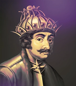 Theodoric the Great, Flavius Theodericus Rex, ca 454-526, king of the Ostrogoths from the Amali family, regent of the Visigoths and Italy, digitally edited