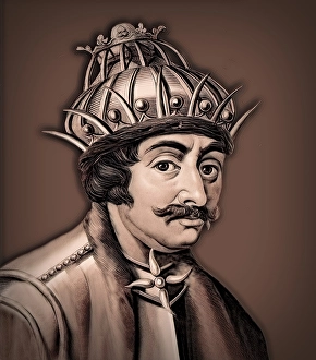 Theodoric the Great, Flavius Theodericus Rex, ca 454-526, king of the Ostrogoths from the Amali family, regent of the Visigoths and Italy, digitally edited