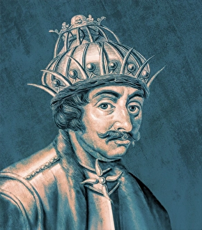 Theodoric the Great, Flavius Theodericus Rex, ca 454-526, king of the Ostrogoths from the Amali family, regent of the Visigoths and Italy, digitally edited