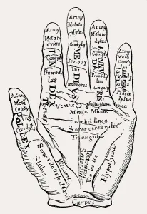 Theoretical formula of palmistry in the Middle Ages