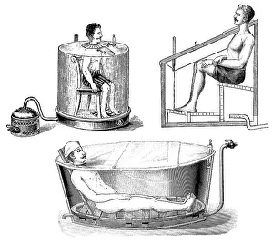 Therapy in a steam box, state of the art of therapeutic techniques