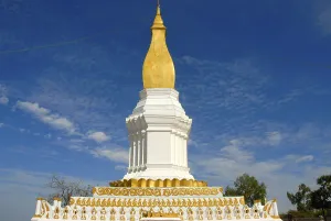 Theravada Buddhism, That Sikhottabong golden stupa