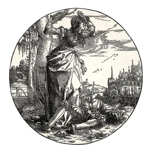 Thisbe laments the dead Pyramus