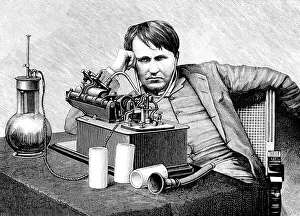 Thomas Edison at his Laboratory on 16 June 1888