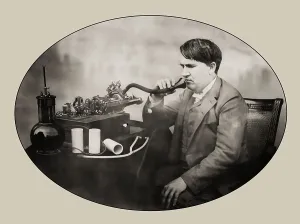 Thomas Edison at his Laboratory on 16 June 1888