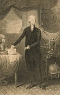 Thomas Jefferson, 1743-1826, one of the founding fathers of the United States