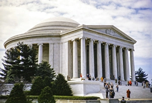 Thomas Jefferson memorial, Washington DC, USA around 1953