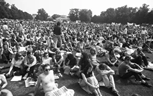 Several thousand demonstrators came to protest for disarmament and peace in Vietnam on Anti-War Day