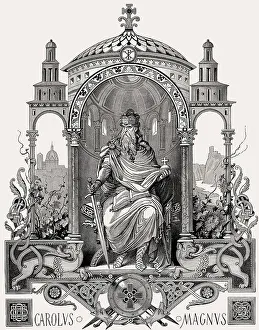 The throne of Emperor Charlemagne