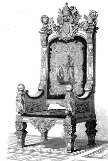 Throne for a Pope, made by Hippolyte Sauvrezy