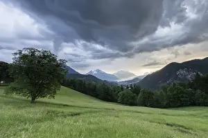 Category Mountain Landscapes Prints: Thunderstorm and rain in Berchtesgaden