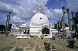 Thuparama Dagoba in the ancient city of Anuradhapura