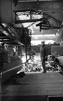 The Thyssen pipe mill, here in Duisburg in 1968