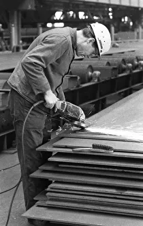 The Thyssen pipe mill, here in Duisburg in 1968
