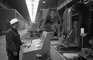 The Thyssen pipe mill, here in Duisburg in 1968