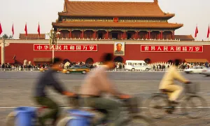 On Tiananmen square Beijing China