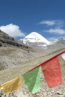 Tibetan Buddhism, colorful prayer flag