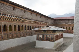 Tibetan Buddhism, ornate wood carvings
