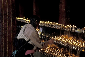 Category Buddhism Prints: Tibetan kindle candels