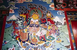 Tibetan painting of mirerepa at phodong monastery