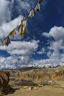 Tibetan praying flags, Garphu, Kingdom of Mustang