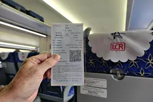 Category Historic EN Prints: Ticket for the express train of the Laos-China Railway LCR