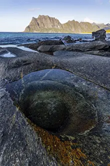 Tidepools in Uttakleiv, Lofoten, Nordland, Norway