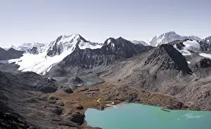Tien Shan high mountains, mountain lake Ala-Kul Lake