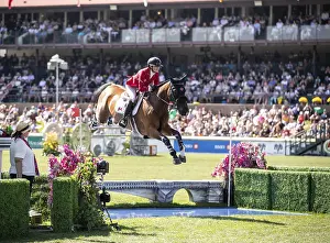 Category Historic EN Prints: Tiffany Foster of Canada and riding Figor compete in the first round of the 1