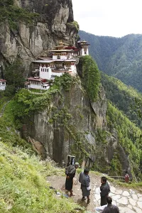 Tiger's Nest Monastery in the cliffside of Paro valley
