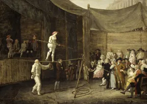 The tightrope walker, artists performing around 1800