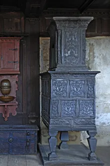 Tiled stove, early 17th century