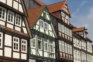 Timbered houses at old town of Celle