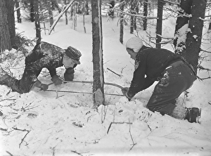 During the time of the Second World War. The war made it difficult to import coal for heating houses and apartments. Wood had to be used instead of coal. In big cities like Stockholm, you could see large piles of wood along the streets