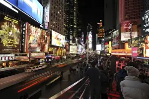 Times Square at night, Broadway