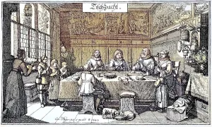 Tischzucht, documentation of a textbook on table manners