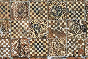 Framed Print : Titchfield Abbey, tiles