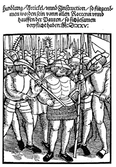 The title page of a flyer, pamphlet from 1525