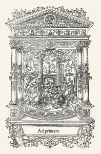 Title page by Geofroy Tory, Birth of the child