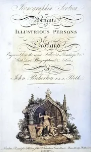 Title page from Iconographia Scotica or Portraits of Illustrious Persons of Scotland by John Pinkerton