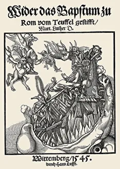 Title page by Martin Luther, Wider das Papsttum zu Rom