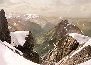 Titlis, Blick auf die Alpen, Berner Oberland