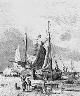 Tjaken, Tjalk, a single-masted sailing ship in the Wadden Sea for transporting goods in shallow waters