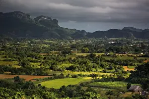 Category Mountain Landscapes Prints: Tobacco fields and the Mogotes karst mountains