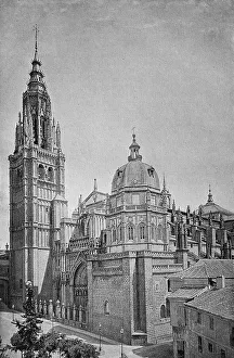 Toledo Cathedral, Spain, photo from 1880