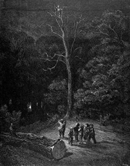 The Tom Thumb, children abandoned in the woods at night