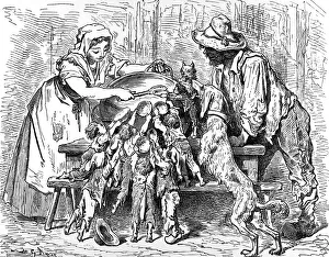The Tom Thumb, little boys and parents
