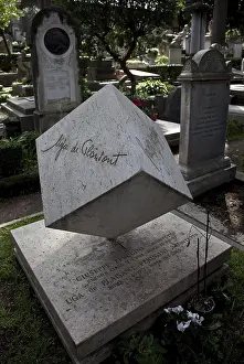 Tomb of the architect Guiseppe Perugini with a cube standing on its top