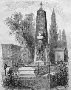 Tomb of Daniel Francois Esprit Auber on a cemetery in Paris